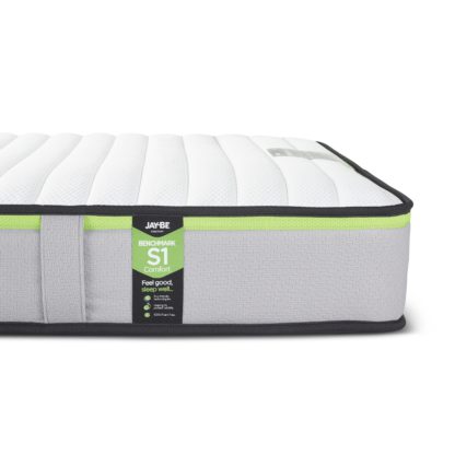 bfee99d021325c77e7f1cc40450fec134a9f7bc80ea407e9d5d3cc8bba1db576.jpg An Image of Jay-Be Benchmark S1 Comfort Foam Free Spring Mattress - 3ft Single (90 x 190 cm)