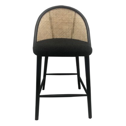 An Image of Luella Cane Bar Stool Grey