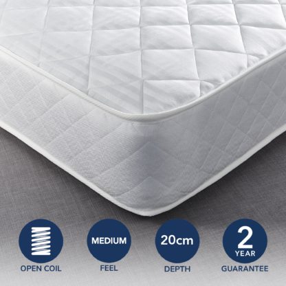 c1d1a876e900c0868caa49ce7145323cc807044b2c4b1ccd3a795a2299296cd4.jpg An Image of Dunelm Everyday Open Coil Mattress Yellow