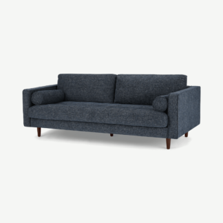 An Image of Scott 3 Seater Sofa, Cuba Blue Weave