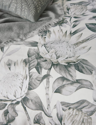 An Image of M&S Sanderson Pure Cotton King Protea Duvet Cover