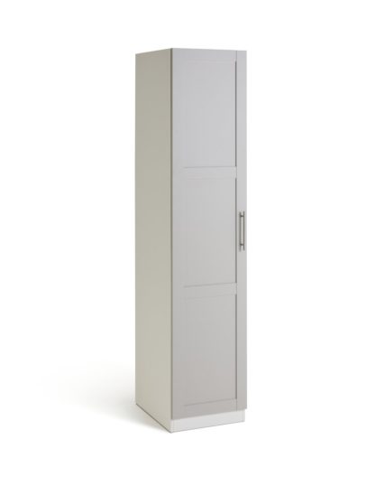 An Image of Habitat Munich 1 Door Framed Wardrobe - Grey