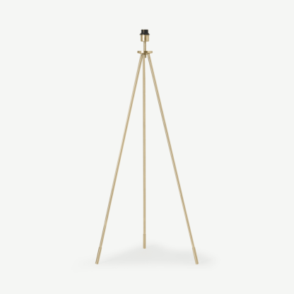 An Image of Bently Tripod Floor Lamp Base, Brass