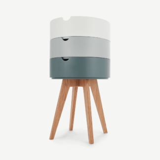 An Image of Cairn Bedside Table, Grey