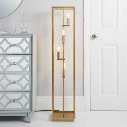 An Image of Madrid Floor Lamp Gold