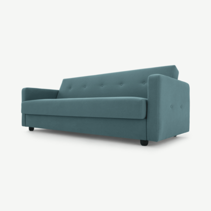 An Image of Chou Click Clack Sofa Bed with Storage, Sherbet Blue