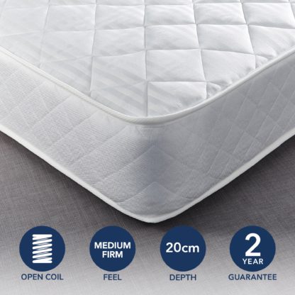 c74bea2a3af164d0596f1d87971b6779f823b6e0d890fdaa470cbbb8a18eb5a6.jpg An Image of Dunelm Everyday Orthopaedic Open Coil Mattress Yellow