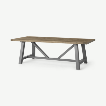 c79d2e9bc7bcb02538a32a04c1e420075cdd17f57c2475dda27fa17de33d3d83-1.png An Image of Iona 10 Seat Dining Table, Solid Pine and Grey