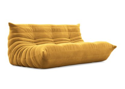 An Image of Ligne Roset Togo Large Settee Alcantara Goya Red