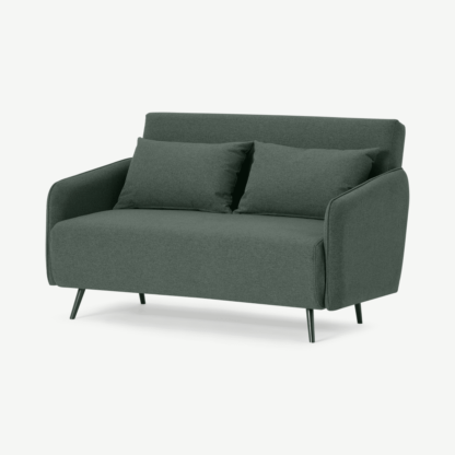 An Image of Hettie Small Sofa Bed, Woodland Green