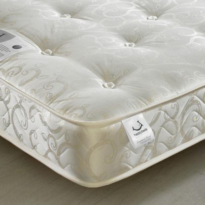 An Image of Gold Tufted Orthopaedic Spring Mattress - 5ft King Size (150 x 200 cm)
