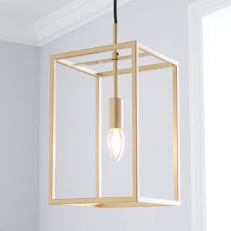 An Image of Madrid 1 Light Pendant Fitting Gold