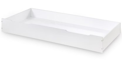 An Image of Ellie White Wooden Trundle Guest Bed/Underbed Storage Drawer - 3ft Single