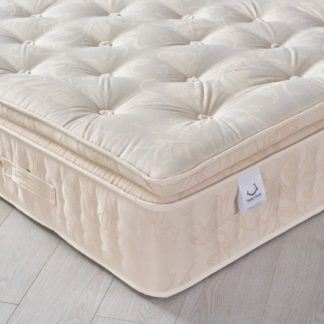 An Image of Signature 2000 Pocket Sprung Pillow Top Natural Fillings Mattress - 4ft Small Double (120 x 190 cm)