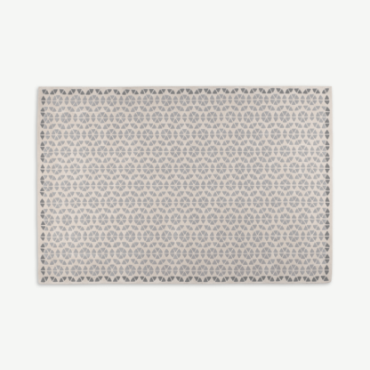 An Image of Trio Wool Rug, Extra Large 200 x 300cm, Tonal Grey