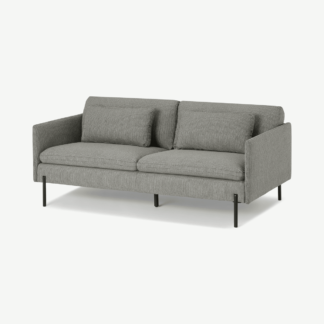 An Image of Zarina Large 2 Seater Sofa, Mole Grey Weave