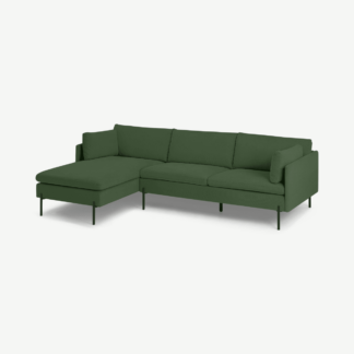 An Image of Zarina Left Hand Facing Chaise End Sofa, Meadow Corduroy Velvet