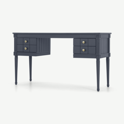 An Image of Bourbon Vintage Desk, Slate Blue