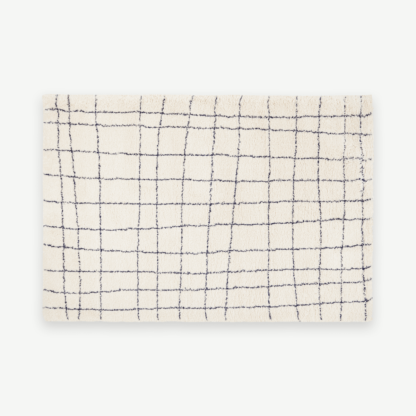 d094dec6e00c07ca85862fa14adeaf820ccc85b3c31ac8abe1d9fca0d5477fb5-1.png An Image of Gunter Pile Rug, Extra Large 200 x 290cm, Ecru & Midnight Blue