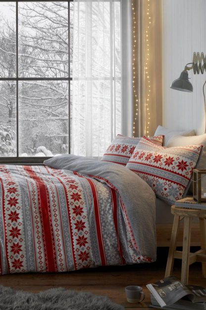 An Image of So Soft Velvet Touch Fairisle King Duvet Set