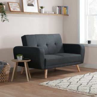 An Image of Farrow Grey Fabric Sofa Bed
