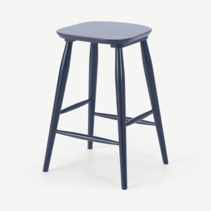 An Image of Bromley Bar Stool, Deep Navy