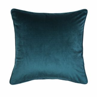 An Image of Velvet Cushion - Teal - 43x43cm