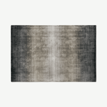 An Image of Tonos Graded Viscose Rug, Large 160 x 230cm, Warm Grey