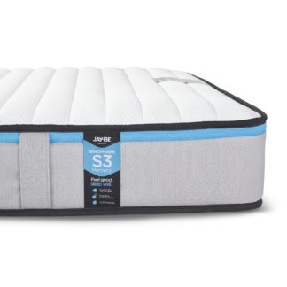 An Image of Jay-Be Benchmark S3 Memory Fibre Spring Mattress - 3ft Single (90 x 190 cm)