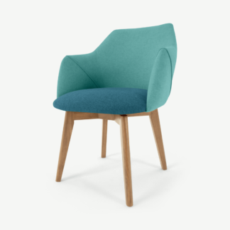 An Image of Lule Office Chair, Mineral Blue and Emerald Green