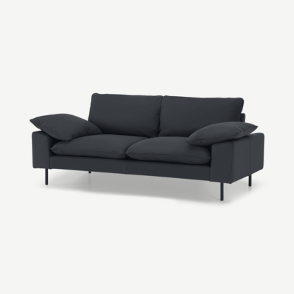 d89b2f312242ea1ee0b5e737b537a244216c59ee7d9084c0d7129d8e49d6807e-1.png An Image of Fallyn Large 2 Seater Sofa, Nubuck Carbon Leather