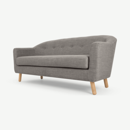 An Image of Lottie 3 Seater Sofa, Chalk Grey
