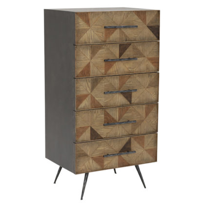 An Image of Valle 5 Drawer Tallboy