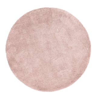 An Image of Teddy Bear Circle Rug Pink