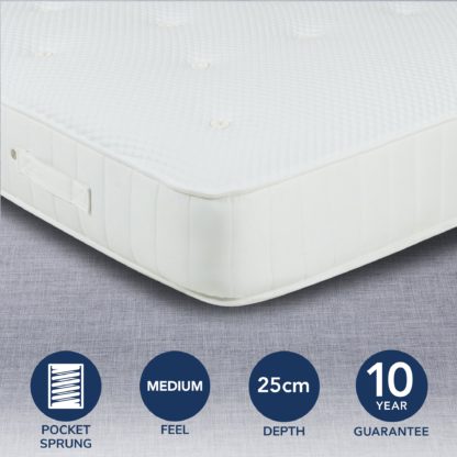db8fe5b3462e8aa0b28529added646e862766dc3ccd63403f0f0f40ae6f06e04.jpg An Image of Fogarty Dreamy Comfort Seaqual 1000 Pocket Sprung Mattress Yellow