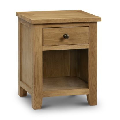 An Image of Marlborough Oak 1 Drawer Bedside Table