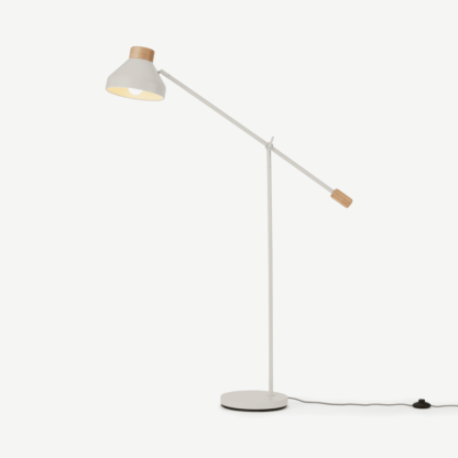An Image of Albert Task Floor Lamp, Muted Grey