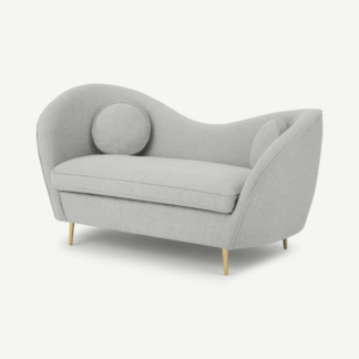 An Image of Kooper 2 Seater Sofa, Luna Grey Weave
