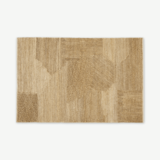 An Image of Arlette Textured Jute Rug, Large 160 x 230cm, Natural