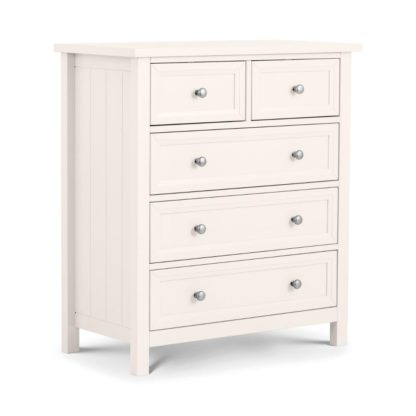 An Image of Maine White 3+2 Drawer Wooden Chest