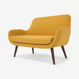 An Image of Moby 2 Seater Sofa, Yolk Yellow