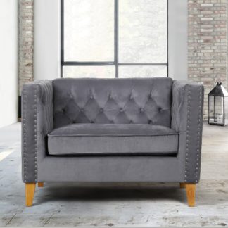 An Image of Florence Grey Snuggle Chair