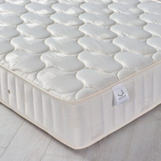 An Image of 4ft6 Double Quilted Fabric Mattress - Semi-Orthopaedic Pinerest Spring