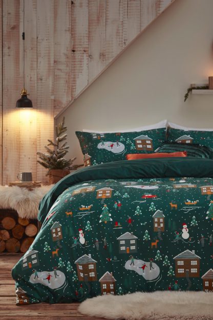 An Image of Winter Pines Double Duvet Set