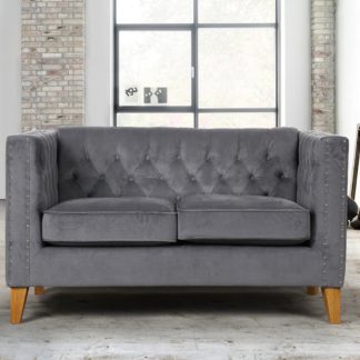 An Image of Florence Grey Medium Sofa