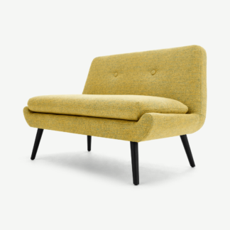 An Image of Jonny 2 Seater Sofa, Revival Yellow
