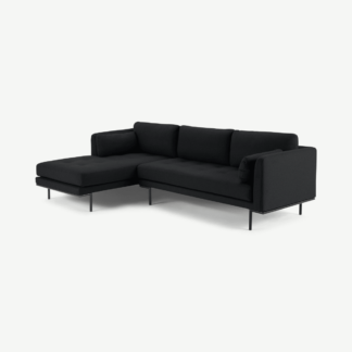 An Image of Harlow Left Hand Facing Chaise End Sofa, Elite Slate