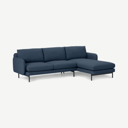 e566b931442c6d38cddc7694d7474776e8c1da2f3c36b9a87562177064c1542d-1.png An Image of Miro Right Hand Facing Chaise End Corner Sofa, Midnight Weave