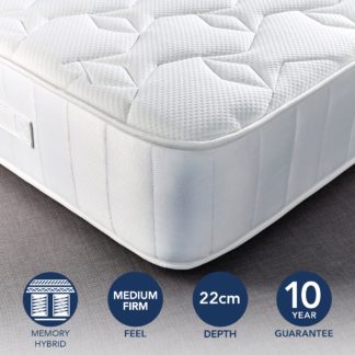 An Image of Fogarty Dreamy Comfort Cooling Memory Foam 1500 Pocket Sprung Mattress Yellow