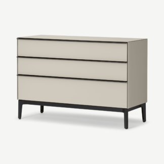 An Image of Silas Chest of Drawers, Silver Grey Glass
